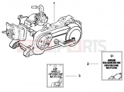GILERA Runner 50 SP -SC- Engine, assembly