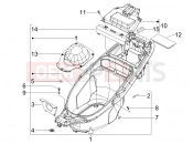 gilera 2008 Runner 50 SP -SC- sisak tartó - ülés alatt
