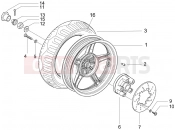 GILERA Runner 50 SP -SC- hátsó kerék