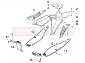 GILERA Runner 50 SP Central cover - Footrests