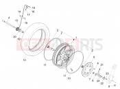 gilera 2015 Runner 50 SP Front wheel