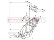 GILERA Runner 50 SP sisak tartó - ülés alatt