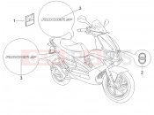 GILERA Runner 50 SP Plates - Emblems