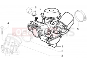 GILERA Runner 125 ST 4T Carburettor, assembly - Union pipe