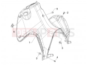 GILERA Runner 125 ST 4T Front glove-box - Knee-guard panel