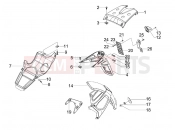 GILERA Runner 125 ST 4T Rear cover - Splash guard