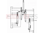 gilera 2016 Runner 125 ST 4T Fork's components (Kayaba)