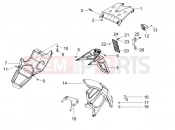 GILERA Runner 200 ST 4T Rear cover - Splash guard
