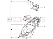 GILERA Runner 125 VX 4T sisak tartó - ülés alatt