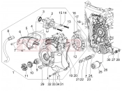 GILERA Runner 125 VX 4T Flywheel magneto cover - Oil filter