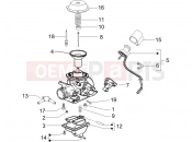 GILERA Runner 125 Race VX 4T Carburetor's components