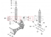 GILERA Runner 125 VX 4T -SC- Rear suspension - Shock absorber/s