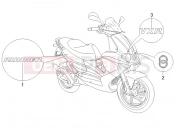 GILERA Runner 200 VXR 4T (ZAPM464) Plates - Emblems