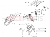 GILERA Runner 200 Race VXR 4T Rear cover - Splash guard