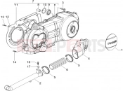 gilera 2006 Runner 200 Race VXR 4T Crankcase cover - Crankcase cooling