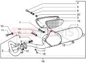 GILERA Stalker 50 catalytic silencer