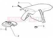GILERA Stalker 50 Front and rear mudguard