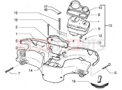 GILERA Stalker 50 Speedometers Kms.-Handlebar covers