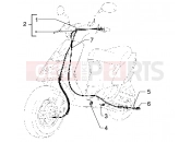 GILERA Stalker 50 Transmissions rear brake-speedometr (kms)