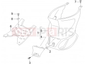 GILERA Stalker 50 Central cover - Footrests