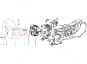 GILERA Stalker 50 hengerfej