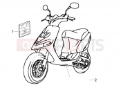 GILERA Stalker 50 Plates - Emblems
