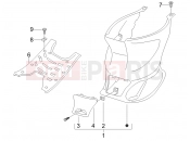gilera 2008 Stalker 50 Central cover - Footrests