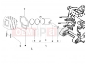 GILERA Stalker 50 Cylinder-piston-wrist pin unit