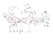 GILERA Stalker 50 kipufogó