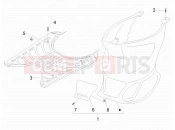 gilera 2012 Stalker 50 középső idom - lábtartó