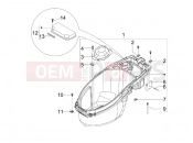 GILERA Stalker 50 Naked Helmet huosing - Undersaddle