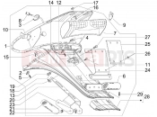 GILERA Stalker 50 Naked Rear cover - Splash guard