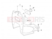 gilera 2010 Stalker 50 Naked Front glove-box - Knee-guard panel