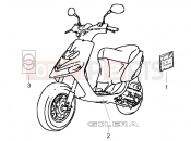 GILERA Stalker 50 Special Edition Plates - Emblems