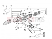 GILERA Stalker 50 Special Edition Rear cover - Splash guard