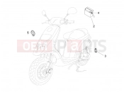 gilera 2007 Storm 50 kezelőszervek - akkumulátor