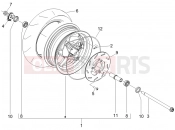 gilera 2008 Storm 50 Front wheel