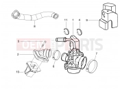 GILERA Storm 50 karburátor - szívótorok
