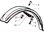GILERA Surfer Front mudguard