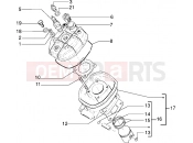 GILERA Surfer Head-cylinder-piston