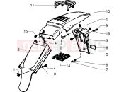 GILERA Surfer Rear mudguard