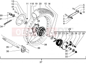GILERA Surfer Rear wheel