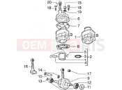 gilera Zulu Cylinder-piston-wrist pin, assy-Crankshaft