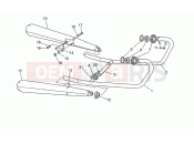 MOTOGUZZI 65 GT 650 Exhaust unit