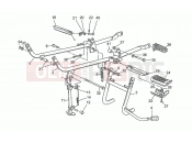 MOTOGUZZI 65 GT 650 Foot rests - Lateral stand