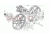 MOTOGUZZI 850 T3 e Derivati Calif./T4/Pol./CC/PA 850 Alloy wheels