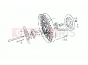 MOTOGUZZI 850 T3 e Derivati Calif./T4/Pol./CC/PA 850 Front wheel, spokes