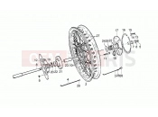 MOTOGUZZI 850 T3 e Derivati Calif./T4/Pol./CC/PA 850 Rear wheel, spokes