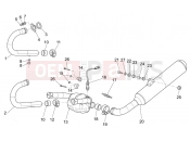 MOTOGUZZI Breva 850 V IE Exhaust unit