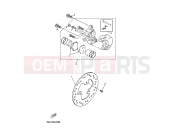 YAMAHA Majesty 180 YP 180 YP180E MAJESTY 180 (5XM8) 2006 REAR BRAKE CALIPER